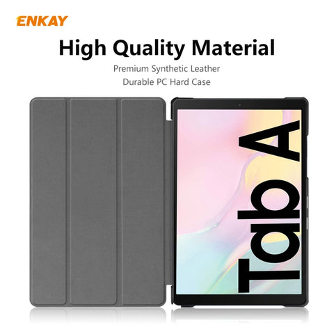 ENKAY ENK-8009 For Samsung Galaxy Tab A7 10.4 2020 T500 / T505 PU Leather + Plastic Smart Case with Three-folding Holder, For Samsung Galaxy Tab A7 10.4 2020 T500