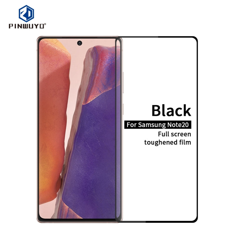 PINWUYO 9H 2.5D Full Screen Tempered Glass Film（Ultrasonic fingerprint unlock）, For Samsung Galaxy Note20