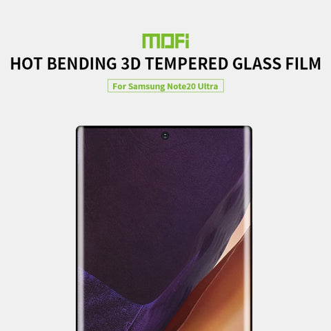 MOFI 9H 3D Explosion Proof Thermal Bending Full Screen Covered With Tempered Glass Film（Ultrasonic fingerprint unlock）, For Samsung Galaxy Note20 Ultra