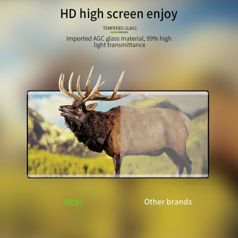 MOFI 9H 3D Explosion Proof Thermal Bending Full Screen Covered With Tempered Glass Film（Ultrasonic fingerprint unlock）, For Samsung Galaxy Note20 Ultra