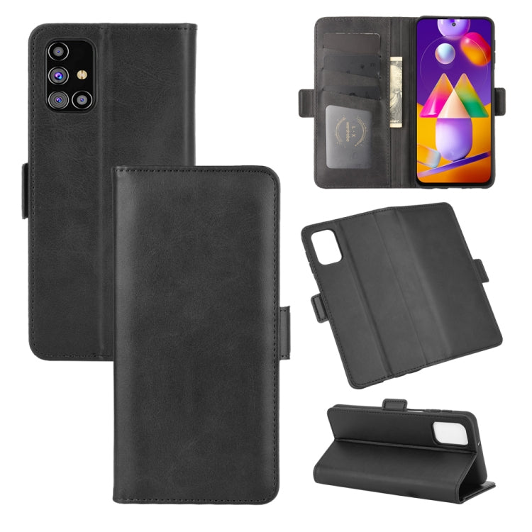For Samsung Galaxy M31s Dual-side Magnetic Buckle Horizontal Flip Leather Case with Holder & Card Slots & Wallet, For Galaxy M31s