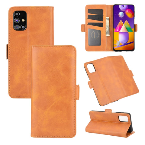 For Samsung Galaxy M31s Dual-side Magnetic Buckle Horizontal Flip Leather Case with Holder & Card Slots & Wallet, For Galaxy M31s