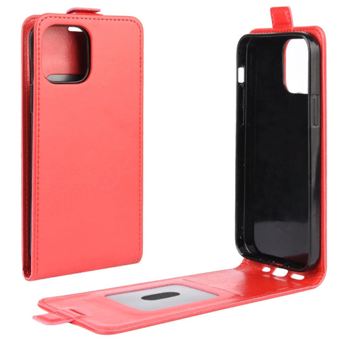 For iPhone 12 Pro Max R64 Texture Single Vertical Flip Leather Protective Case with Card Slots & Photo Frame, For iPhone 12 Pro Max
