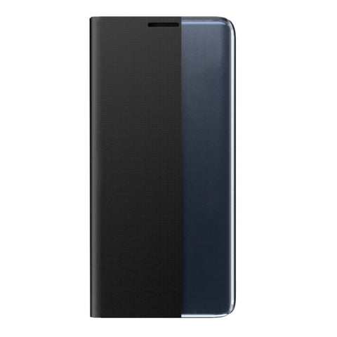 Plain Texture Cloth Attraction Flip Holder Leather Phone Case, For Galaxy Note20, For Galaxy Note20 Ultra