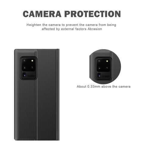 Plain Texture Cloth Attraction Flip Holder Leather Phone Case, For Galaxy Note20, For Galaxy Note20 Ultra