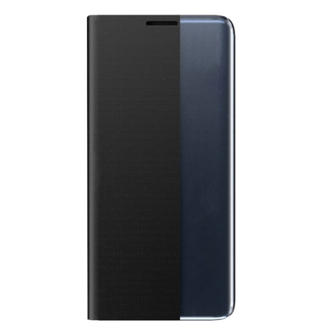 Plain Texture Cloth Attraction Flip Holder Leather Phone Case, For Galaxy Note20, For Galaxy Note20 Ultra