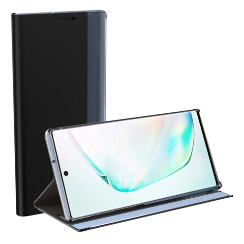 Plain Texture Cloth Attraction Flip Holder Leather Phone Case, For Galaxy Note20, For Galaxy Note20 Ultra