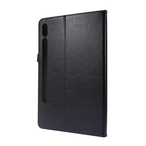 2-Folding Business Horizontal Flip PU Leather Case with Card Slots & Holder, For Samsung Galaxy Tab S8 / Galaxy Tab S7 T870