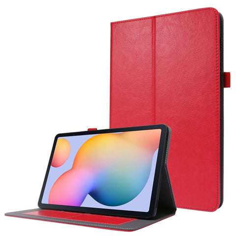 2-Folding Business Horizontal Flip PU Leather Case with Card Slots & Holder, For Samsung Galaxy Tab S8 / Galaxy Tab S7 T870
