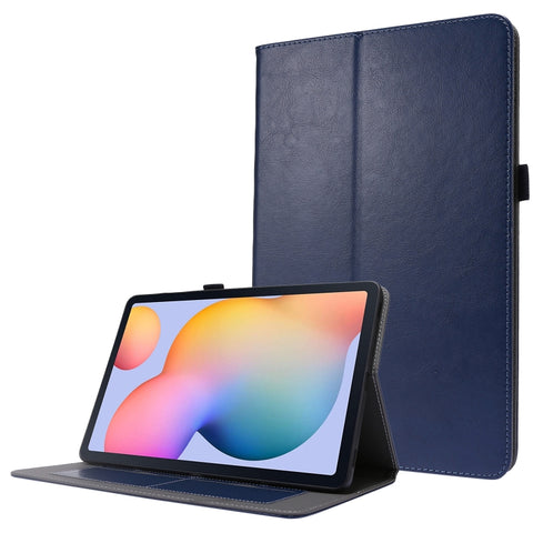 2-Folding Business Horizontal Flip PU Leather Case with Card Slots & Holder, For Samsung Galaxy Tab S8 / Galaxy Tab S7 T870