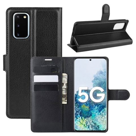 For Samsung Galaxy S20 FE 4G / 5G Litchi Texture Horizontal Flip Protective Case with Holder & Card Slots & Wallet, For Galaxy S20 FE