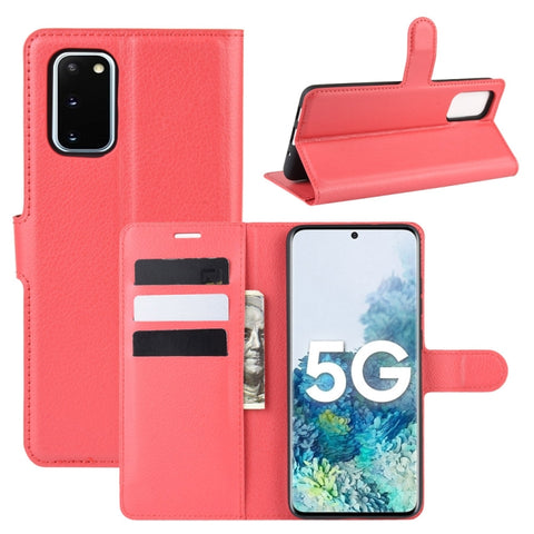 For Samsung Galaxy S20 FE 4G / 5G Litchi Texture Horizontal Flip Protective Case with Holder & Card Slots & Wallet, For Galaxy S20 FE