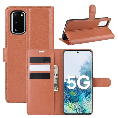 For Samsung Galaxy S20 FE 4G / 5G Litchi Texture Horizontal Flip Protective Case with Holder & Card Slots & Wallet, For Galaxy S20 FE