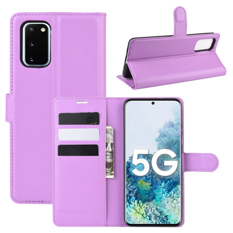 For Samsung Galaxy S20 FE 4G / 5G Litchi Texture Horizontal Flip Protective Case with Holder & Card Slots & Wallet, For Galaxy S20 FE