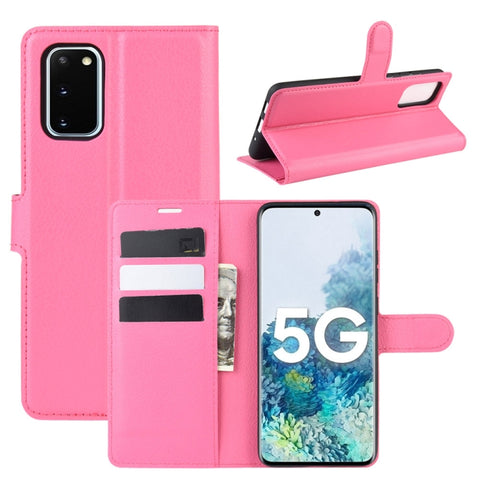 For Samsung Galaxy S20 FE 4G / 5G Litchi Texture Horizontal Flip Protective Case with Holder & Card Slots & Wallet, For Galaxy S20 FE