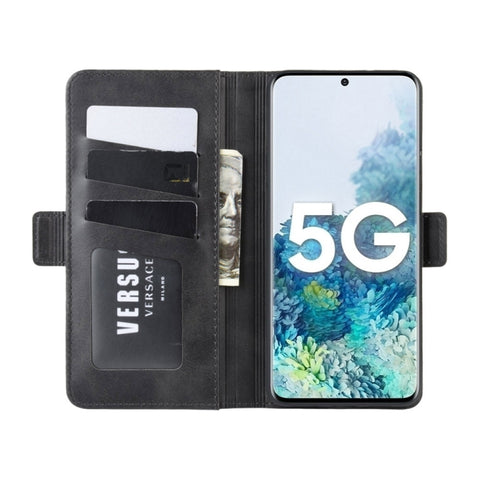 For Samsung Galaxy S20 FE 4G / 5G Dual-side Magnetic Buckle Horizontal Flip Leather Case with Holder & Card Slots & Wallet, For Samsung Galaxy S20 FE