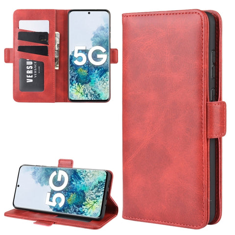 For Samsung Galaxy S20 FE 4G / 5G Dual-side Magnetic Buckle Horizontal Flip Leather Case with Holder & Card Slots & Wallet, For Samsung Galaxy S20 FE