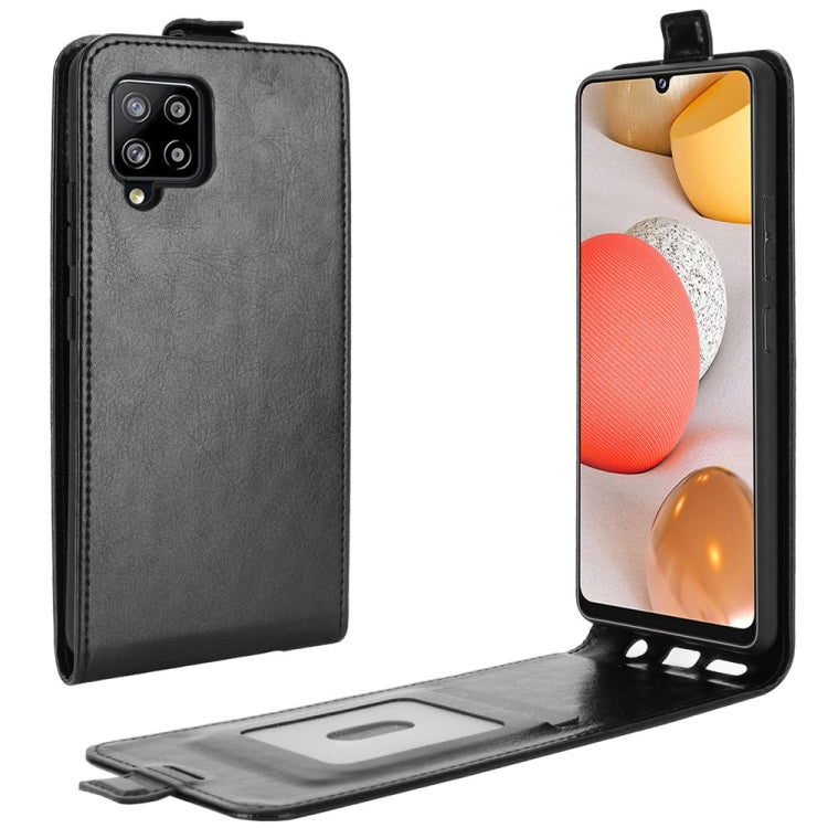 For Samsung Galaxy A42 5G  R64 Texture Single Vertical Flip Leather Protective Case with Card Slots & Photo Frame, For Galaxy A42 5G