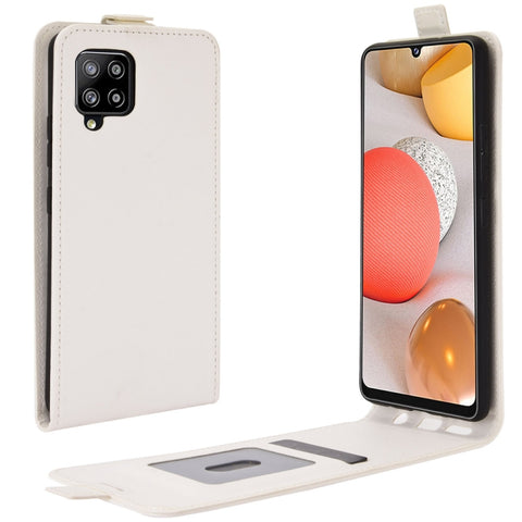 For Samsung Galaxy A42 5G  R64 Texture Single Vertical Flip Leather Protective Case with Card Slots & Photo Frame, For Galaxy A42 5G