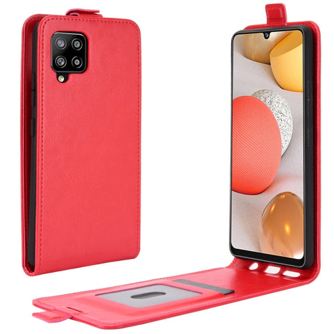 For Samsung Galaxy A42 5G  R64 Texture Single Vertical Flip Leather Protective Case with Card Slots & Photo Frame, For Galaxy A42 5G