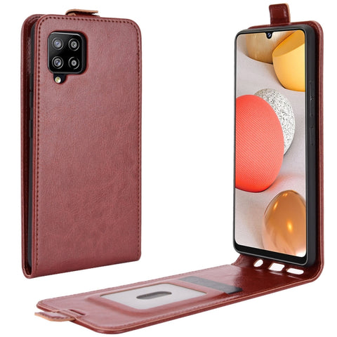 For Samsung Galaxy A42 5G  R64 Texture Single Vertical Flip Leather Protective Case with Card Slots & Photo Frame, For Galaxy A42 5G