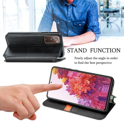 Cubic Grid Pressed Horizontal Flip Magnetic PU Leather Case with Holder & Card Slots & Wallet, For Samsung Galaxy S20 FE(4G/5G) / S20 Lite, For Galaxy S20 FE(4G/5G) / S20 Lite