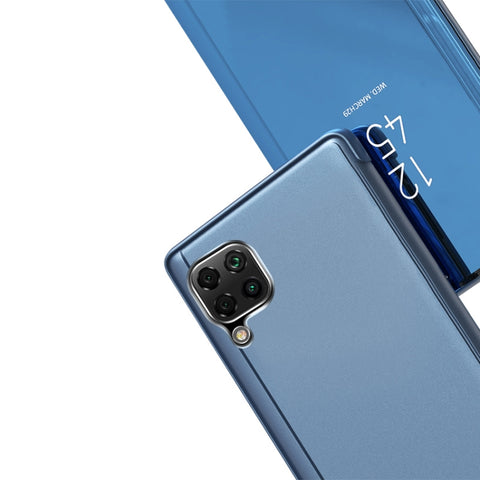 Plated Mirror Horizontal Flip Leather Case with Holder, For Samsung Galaxy A42