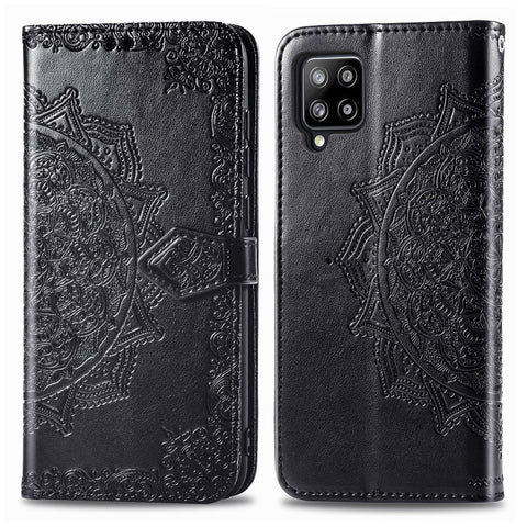 Mandala Flower Embossed Horizontal Flip Leather Case with Bracket / Card Slot / Wallet / Lanyard, For Galaxy A42 5G, For Galaxy M51, For Galaxy M30S/M21
