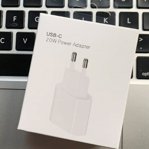 PD 20W Single USB-C / Type-C Interface Travel Charger, EU Plug, Actual 20W EU Plug