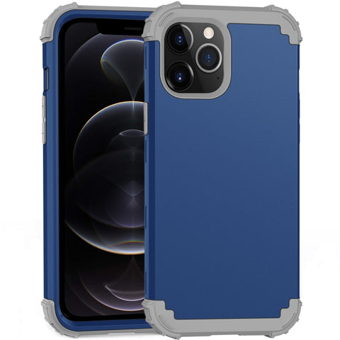 PC+ Silicone Three-piece Anti-drop Mobile Phone Protective Back Cover, For iPhone 12 mini, For iPhone 12 / 12 Pro, For iPhone 12 Pro Max