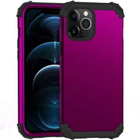 PC+ Silicone Three-piece Anti-drop Mobile Phone Protective Back Cover, For iPhone 12 mini, For iPhone 12 / 12 Pro, For iPhone 12 Pro Max