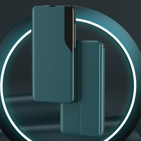 Attraction Flip Holder Leather Phone Case, For Galaxy A42