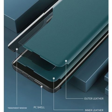 Attraction Flip Holder Leather Phone Case, For Galaxy A42