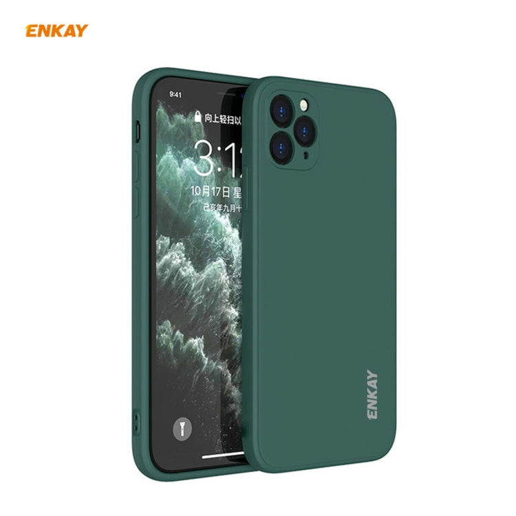For iPhone 11 Pro Hat-Prince ENKAY ENK-PC065 Liquid Silicone Straight Edge Shockproof Protective Case, For iPhone 11 Pro