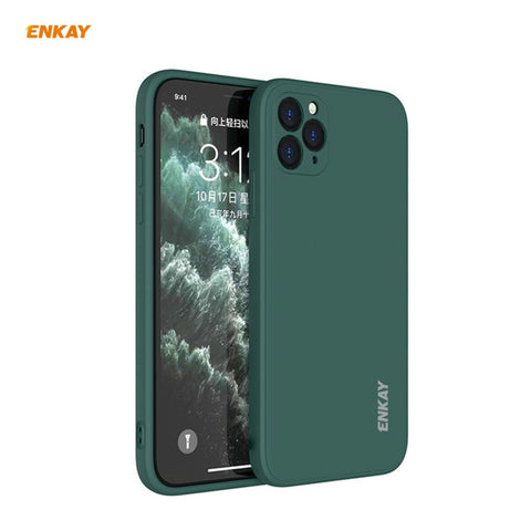 For iPhone 11 Pro Hat-Prince ENKAY ENK-PC065 Liquid Silicone Straight Edge Shockproof Protective Case, For iPhone 11 Pro