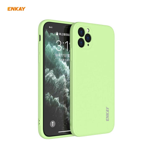 For iPhone 11 Pro Hat-Prince ENKAY ENK-PC065 Liquid Silicone Straight Edge Shockproof Protective Case, For iPhone 11 Pro