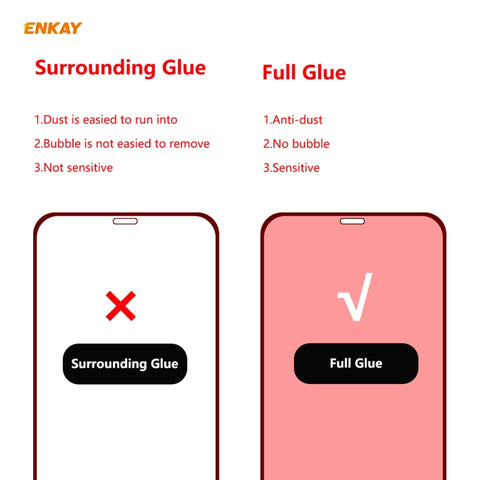 For iPhone 12 Hat-Prince ENKAY ENK-PC0682 Liquid Silicone Straight Edge Shockproof Case + 0.26mm 9H 2.5D Full Glue Tempered Glass Film, For iPhone 12