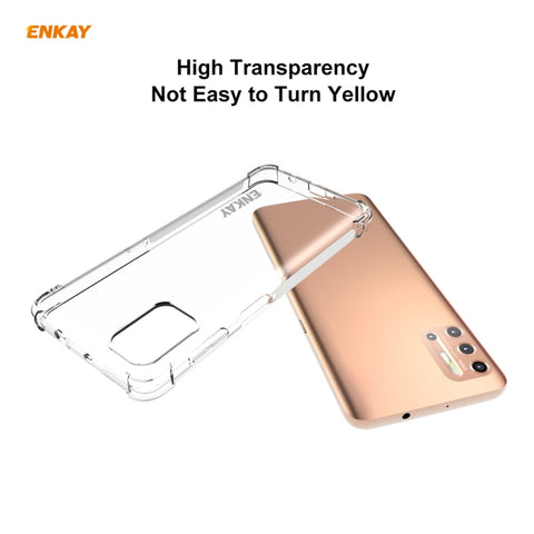 Hat-Prince ENKAY Clear TPU Shockproof Case Soft Anti-slip Cover + 0.26mm 9H 2.5D Tempered Glass Protector Film, For Motorola Moto G9 Plus, For Motorola Moto G9 / G9 Play, For Samsung Galaxy A42 5G, For Samsung Galaxy M31s, for Sony Xperia 5 II         ...