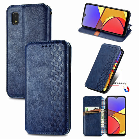 Cubic Grid Pressed Horizontal Flip Magnetic PU Leather Case with Holder & Card Slots & Wallet, For OnePlus 8T, For Xiaomi Mi 10T / Redmi K30S, For Samsung Galaxy A21 (JP Version), For Nokia 2.4, For vivo Y20