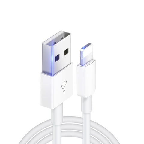 XJ-018 3A USB Male to 8 Pin Male Fast Charging Data Cable, Length: 2m, 2m