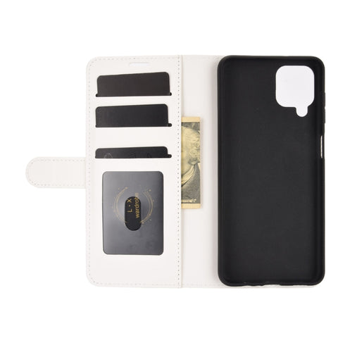 For Samsung Galaxy A12 R64 Texture Single Horizontal Flip Protective Case with Holder & Card Slots & Wallet& Photo Frame, For Samsung Galaxy A12