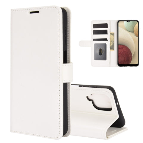 For Samsung Galaxy A12 R64 Texture Single Horizontal Flip Protective Case with Holder & Card Slots & Wallet& Photo Frame, For Samsung Galaxy A12