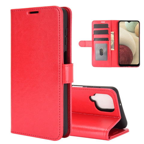 For Samsung Galaxy A12 R64 Texture Single Horizontal Flip Protective Case with Holder & Card Slots & Wallet& Photo Frame, For Samsung Galaxy A12
