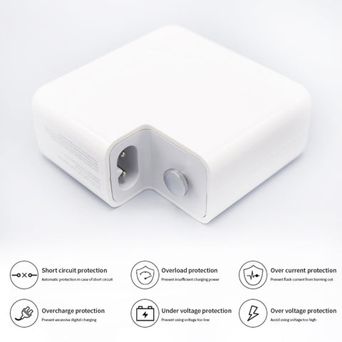 PD-87W 87W PD USB-C / Type-C Notebook Power Adapter for MacBook Pro 15 inch (A1706) / (A1707) / (A1708) / (A1719), EU Plug, US Plug, UK Plug, AU Plug