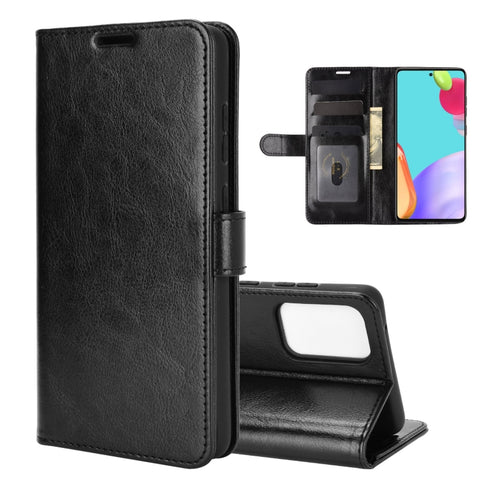 For Samsung Galaxy A52 5G  R64 Texture Single Horizontal Flip Protective Case with Holder & Card Slots & Wallet& Photo Frame, For Samsung Galaxy A52 5G