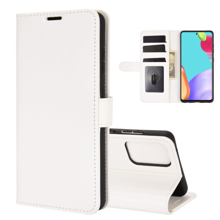 For Samsung Galaxy A52 5G  R64 Texture Single Horizontal Flip Protective Case with Holder & Card Slots & Wallet& Photo Frame, For Samsung Galaxy A52 5G