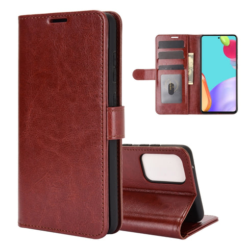 For Samsung Galaxy A52 5G  R64 Texture Single Horizontal Flip Protective Case with Holder & Card Slots & Wallet& Photo Frame, For Samsung Galaxy A52 5G