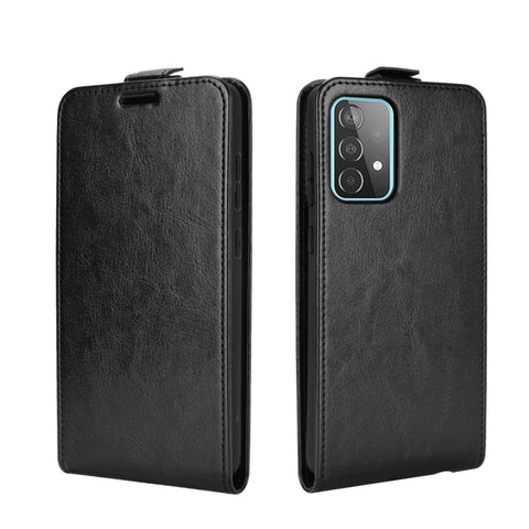 For Samsung Galaxy A52 5G  R64 Texture Single Vertical Flip Leather Protective Case with Card Slots & Photo Frame, For Galaxy A52 5G