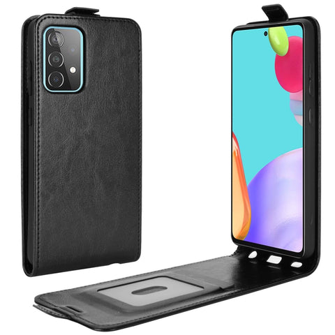 For Samsung Galaxy A52 5G  R64 Texture Single Vertical Flip Leather Protective Case with Card Slots & Photo Frame, For Galaxy A52 5G