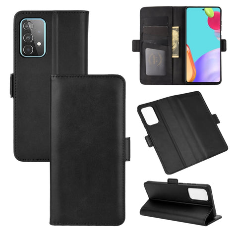 For Samsung Galaxy A52 5G  Dual-side Magnetic Buckle Horizontal Flip Leather Case with Holder & Card Slots & Wallet, For Galaxy A52 5G